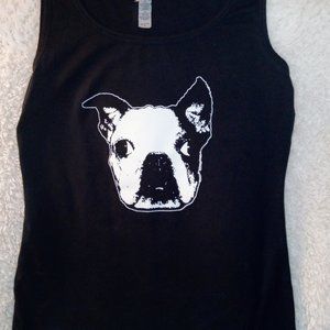Adorable Boston Terrier Tee - gently worn.